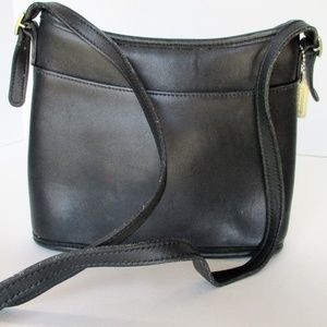 Coach Black Leather Cross Body Purse